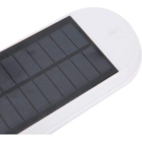 Lampe solaire LED d'extérieur pour jardin, applique murale à détection de présence humaine, étanche IP65, blanche (1/5)