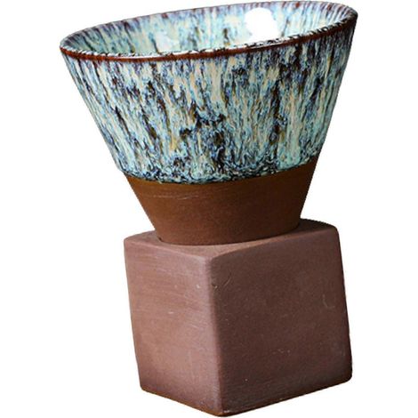 Keramik-Teetassen, japanisches Teetassenset, Espressotasse, Porzellan-Kaffeetassen-Green (1/5)