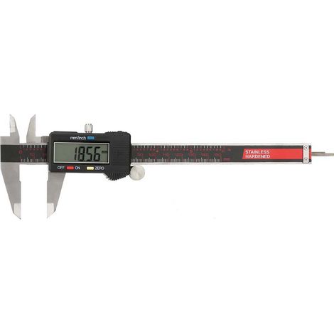 Micromètre numérique en acier inoxydable, plage de mesure 0–150 mm (1/5)