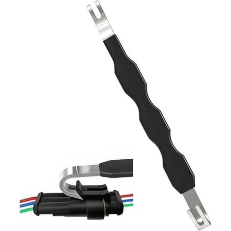 Outil de Démontage Connecteurs Électriques Auto,Extracteur Universel Bornes pour Câblage Automobile,Extracteur Réparation Voiture Noir 1-2 (1/5)