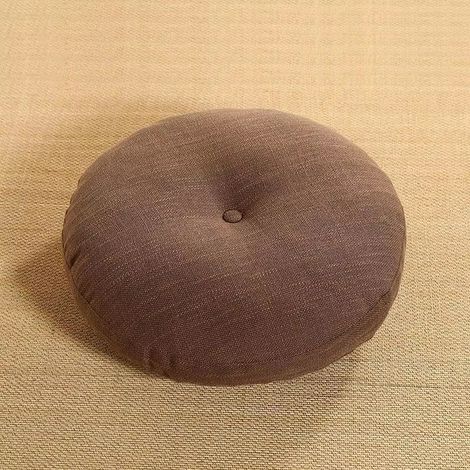 Coussins de siège ronds, pour salle de classe, salle à manger, élèves, enseignants, coussins rafraîchissants, coussins de pique-nique, tapis tatami marron - 50 x 50 cm (1/5)