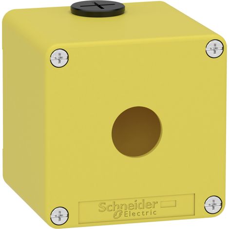 Schneider Electric Leergehäuse XAP XAPK1501 Metall gelb für Not-Aus