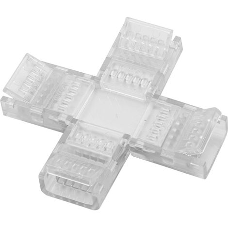 Conector cruzado para tiras LED de 12 mm y 6 pines. (1/3)