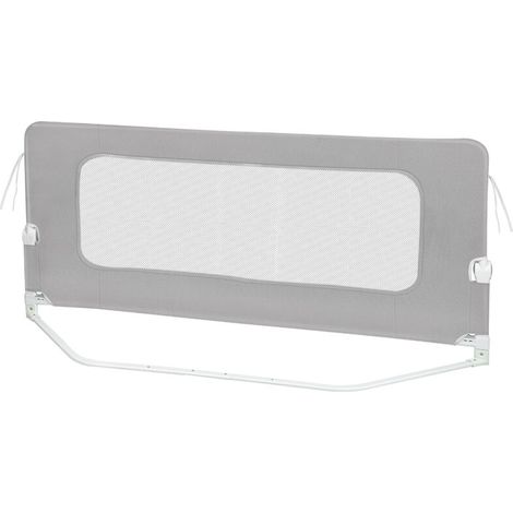 Barrière de lit 200cm, barrière de sécurité réglable en hauteur et pliable pour lits d'enfants et lits de parents (1/5)