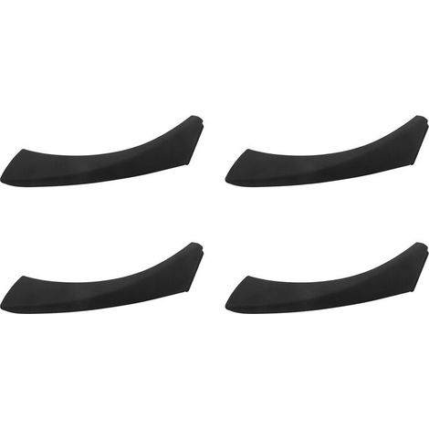 Caches extérieurs pour les quatre poignées de panneau de porte intérieur côté droit des BMW Série 3 E90, E91, E92 et E93, en noir.