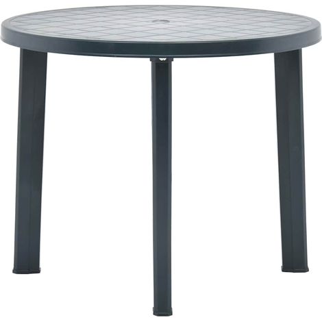 vidaXL Tavolo da Giardino Verde 89 cm in Plastica (1/5)