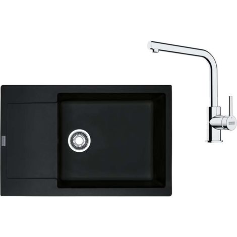 Franke Sets - Küchenset G261O, Fragranitspüle MRG 611-78 BB und Armatur FS 3230.031, Onyx/Chrom 114.0700.727