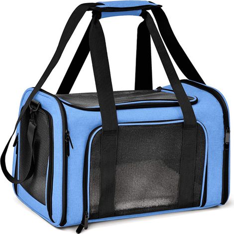 1 sac de transport pour animaux, pliable, imperméable, avec filet d'aération, pour chat et petit chien, adapté avion (1/5)