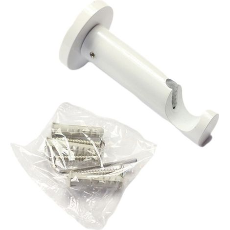 1 Support ouvert pour tringle a rideau Ø20 métal Coloris - Blanche