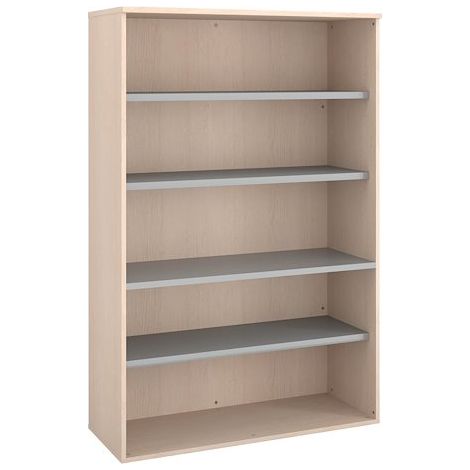 Bibliothèque haute bois H 182 x L 120 cm chêne clair – Arch - Maxiburo