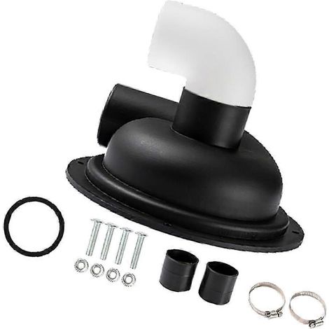 Collecteur de poussière cyclonique à faire soi-même pour le travail du bois avec coude couvercle séparateur cyclonique en aggloméré à faire soi-même pour aspirateur (1/4)