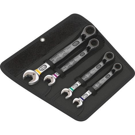 Wera 05020092001 6001 Joker Switch 4 Imperial Set 1, Kit con chiavi combinate piegate a cricchetto, in pollici, 4-teilig (1/4)