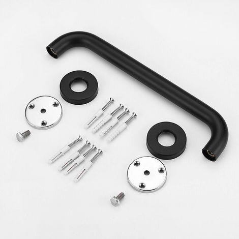 1pc Noir 300mm - Barres d'appui pour douche, poignées de douche de sécurité, barres d'appui pour toilettes pour handicapés, barres de support pour toilettes, barres d'appui pour douche et toilettes (1/3)