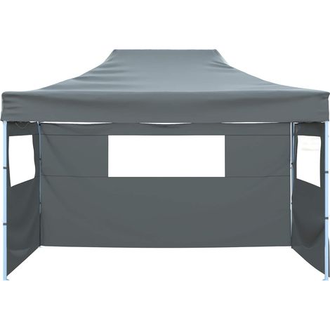 Tente de fête Anthracite 280 x 410 x 315 cm Tissu Oxford (1/5)