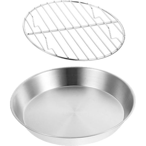 Plaque de Cuisson Inox avec Plateau de Rôtissage Bbq Résistant Haute Température pour Four et Barbecue (1/5)