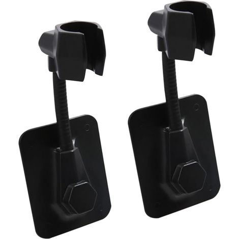 Support de pommeau de douche réglable Veemoon, base de douche en ABS, lot de 2, sans perçage, avec ventouse pour la maison (1/5)