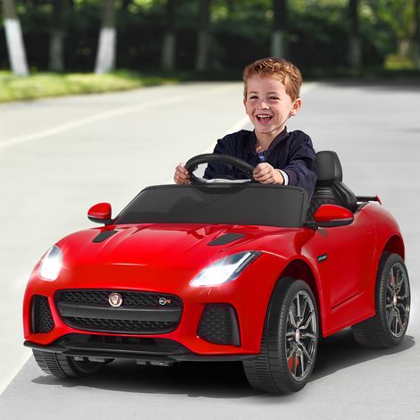 Enfants jusqu'à 25 kg, voiture électrique rouge avec télécommande 2,4G, musique USB/TF/MP3 et portes (1/5)