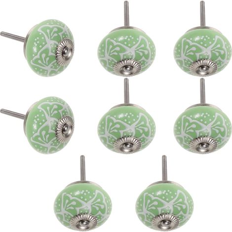 FUOYLOO Lot de 10 boutons ronds en céramique verte, résistants (1/5)