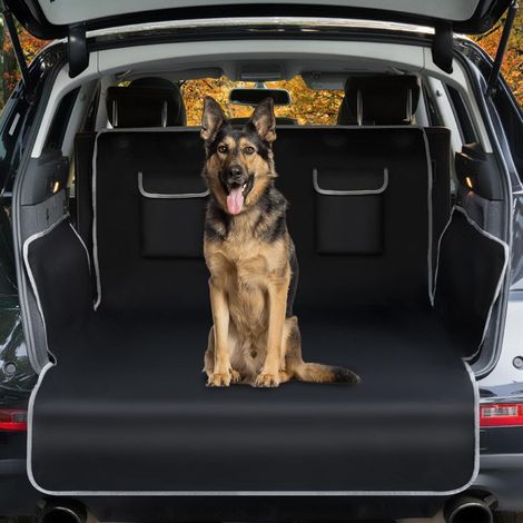 Housse de coffre universelle pour chien, 2 grandes poches, imperméable et antidérapante, 185 x 103 cm, compatible avec la plupar