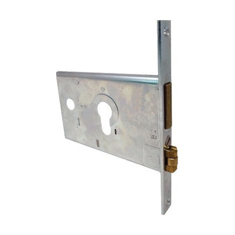 SERRATURA METALLO INFILARE 44130 CISA  B.Q ZINC F.MM 16 F.SAGOM M2+RULLO H.MM 82 E.MM 60