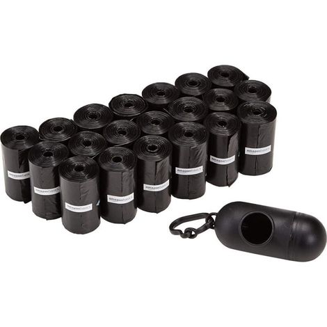 Sac de ramassage pour caca de chien – Lot de 120 sacs biodégradables extra résistants, format roll compact avec poignée intégrée (1/4)