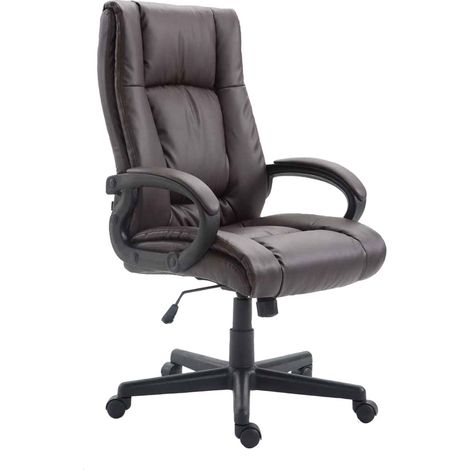 Chaise de bureau XL Sparta similicuir Marron (1/5)