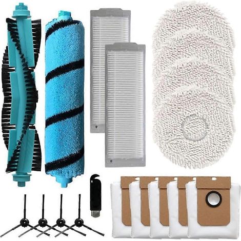 Filtre pour aspirateur brosse pour aspirateur Filtre de brosse pour aspirateur filtre de 11090 Robot Aspirateur Main Side Brosse HEPA Filtres Serpillière Cloth Dust Bags Accessoires (1/5)