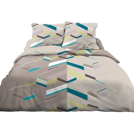 Funda Nórdica HOME LINGE PASSION Marrón Taupé 240 x 260 cm (1/3)