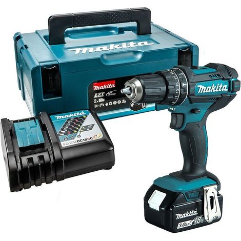 MAKITA DHP482RF1J 18v Combi drill 13mm keyless chuck