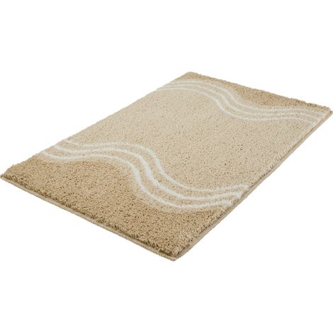 Kleine Wolke Badteppich Fish sandbeige 60 x 90 cm