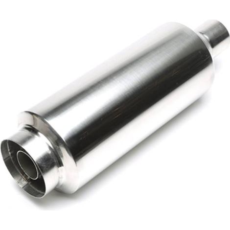 Silencieux arrière sport universel inox 100/45mm rond, avec attenuateur-27480596