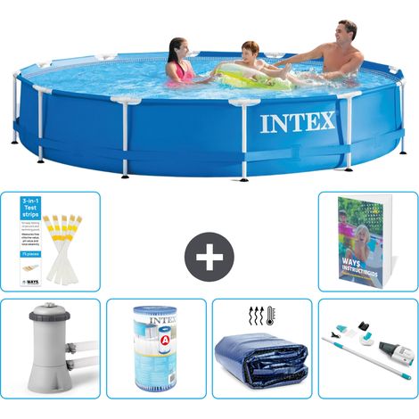 Frame Pool Rund - 366x76 cm - 7-teilig S201
