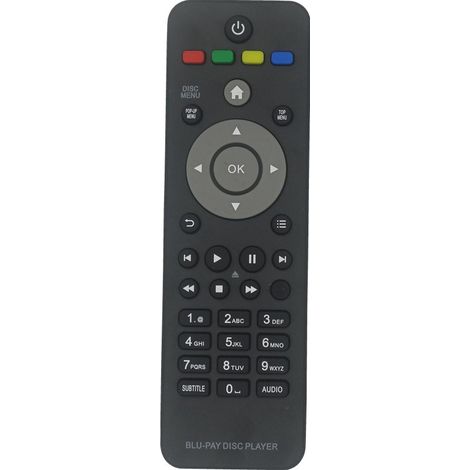 Télécommande de remplacement pour système home cinéma Philips Blu-ray, compatible lecteur BD, télécommande infrarouge, accessoire TV, noir, contrôleur universel (1/4)