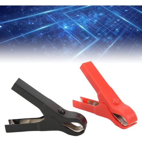 30A Schnellverschluss-Sicherheitsklemmen mit starrem Gehäuse J.60054, vollständig ummantelte 30A Batterieklemmen, Krokodilklemmen, Angelklemmen, rot und schwarz, 5er-Sets werden zusammen verkauft. (1/5)