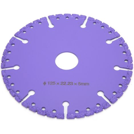 Disque de coupe diamanté brasé sous vide pour la démolition de carreaux de céramique, meule de 125 mm de diamètre