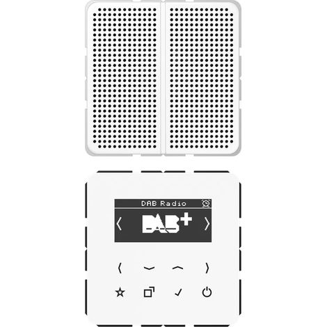 Jung Smart Radio DAB+, Set Mono, Serie CD, alpinweiß DABCD1WW