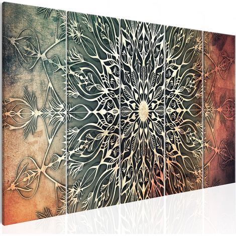 Quadro - Center (5 Parts) Narrow Green - 200x80 (1/4)