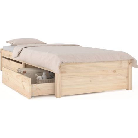 Maison Exclusive - Bett mit Schubladen 75x190 cm