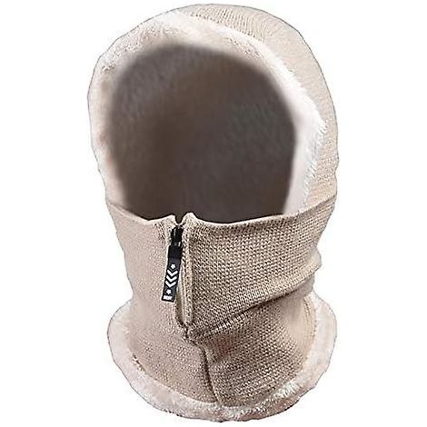 Cagoule chaude d'hiver avec cache-cou élastique pour hommes et femmes (1/5)