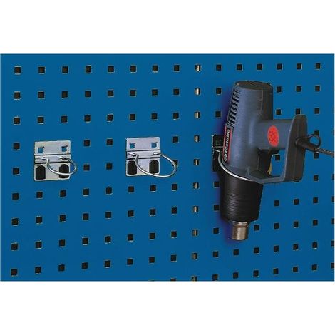 Support rond D.40mm revêt. pour plaques perforées, 5 pièces / bouteille (1/4)