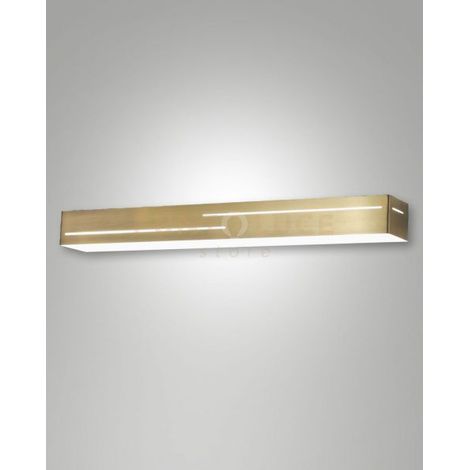 BANNY APPLIQUE OTTONE SATINATO A LED 3000K - 24W - 2260 lm 50,5cm IP20