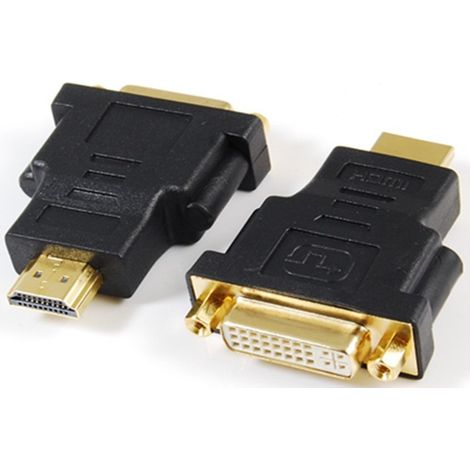 HDMI male to DVI 24+5 female adapter, HDMI to DVI graphics card adapter, male to female. (1/2)