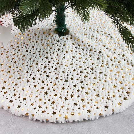 Tapis de sapin de Noël de 90 cm pour fête de Noël (1/4)