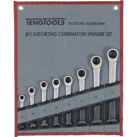 Jeu de clés à cliquet réversibles TENGTOOLS 6508RSMM 167160100 (1/2)