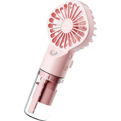 Ventilateur de Brumisation Portable, Mini Transparent Ventilateur de Brouillard Pulvérisation, Brumisateur Rechargeable Par USB avec 4 Vitesses Pour La Maison, Le Bureau, L'extérieur, Voyages (1/5)