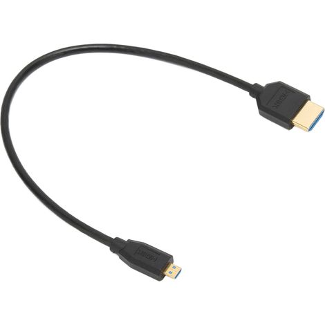 Câble Interface Multimédia Haute Définition Micro HDMI 8K 60Hz 48Gbps, fiche HDMI vers HDMI, cordon haute vitesse pour transmission vidéo et audio (1/5)