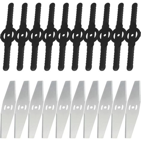 Lames De Débroussailleuse 20 Pièces, Lames De Rechange pour Tondeuse À Gazon, Lames De Rechange pour Tondeuse À Gazon Électrique, Accessoires De Tondeuse À Gazon, Fournitures De Jardin (1/5)