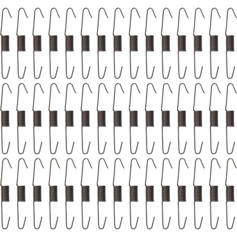 Ressort de Canapé en Acier Noir Lot de 100 Pièces, Remplacement Ressort pour Réparer le Canapé, Crochet à Ressort pour Canapé D'intérieur, Pièces de Rechange pour Meubles (1/5)