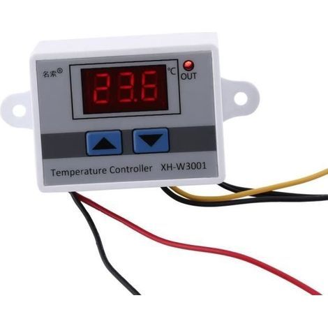 Controlador de temperatura - Termostato digital - Alta precisión - 12 V CC - Resistente al agua (1/4)