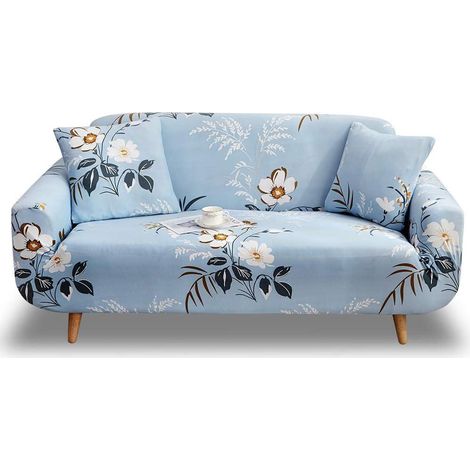 Housse canapé 3 places extensible avec accoudoirs, housse universelle élastique pour canapé 190-235cm, protège-siège ajustable, Aizhi + 3 places, tissu stretch (1/5)